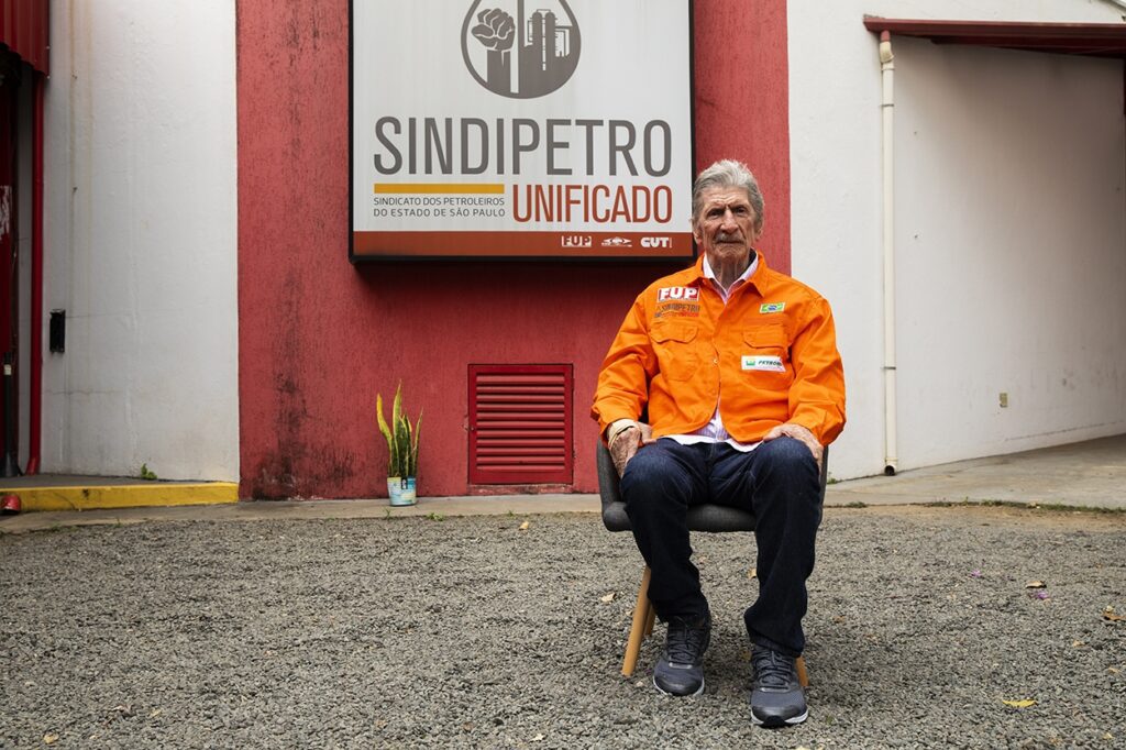 Jacó durante sua última visita ao Sindipetro-SP (Foto: Guilherme Weimann)