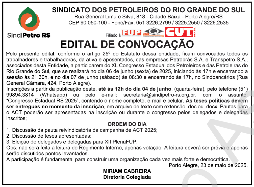 Edital Publicado